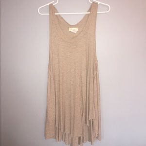 Altard State tan long tank top/ tunic